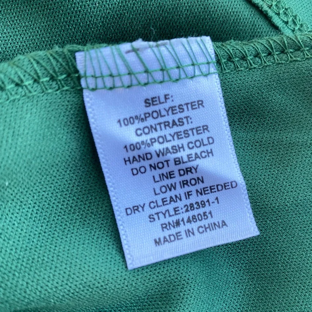 Monteau Los Angeles Women’s Green Blouse Size M - Picture 6 of 7